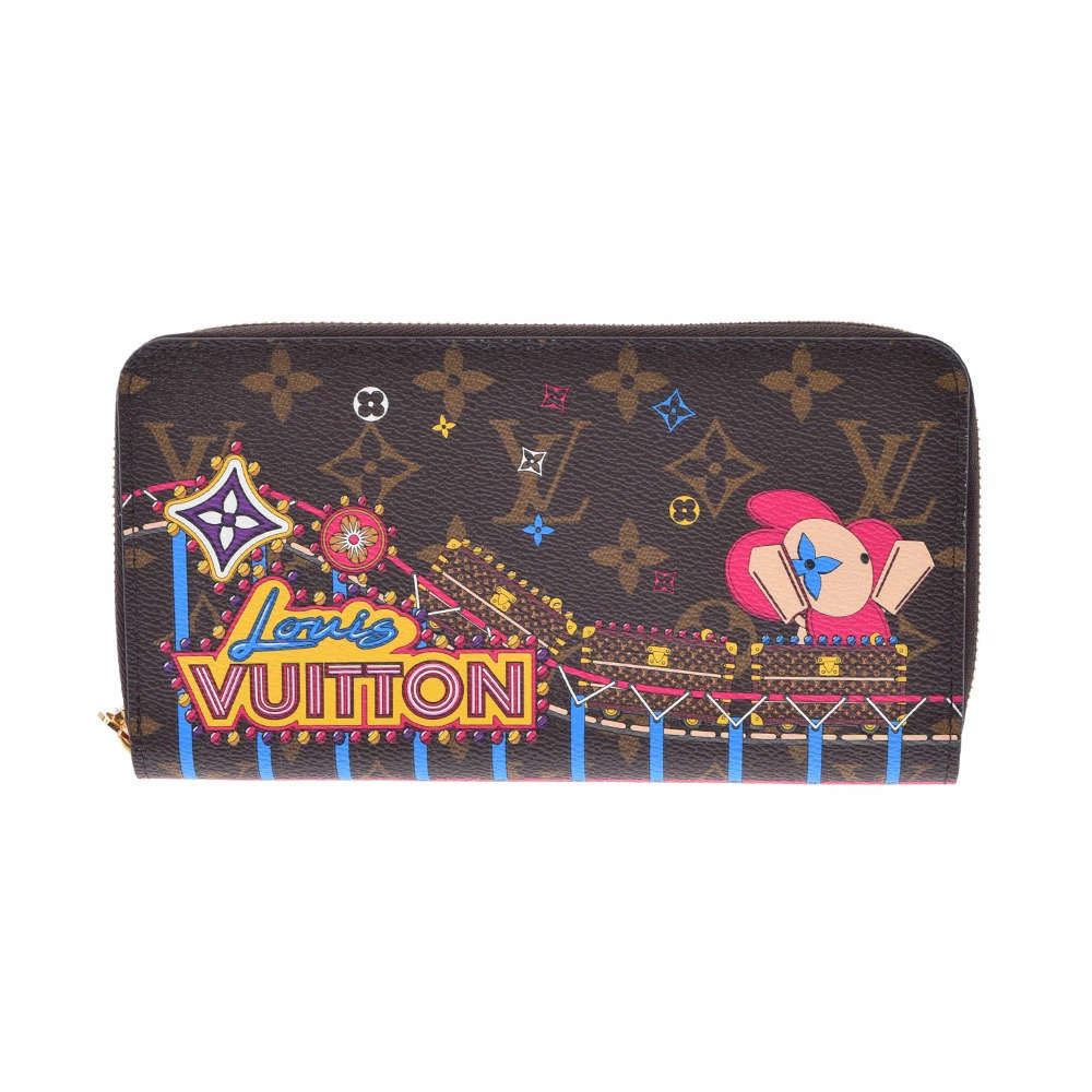 LOUIS VUITTON Monogram Zippy Wallet Vivienne Limited Fuchsia Pink Canvas Long